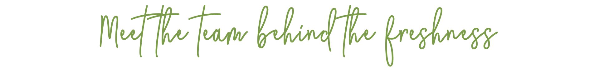 Meet the team behind the freshness at One Harvest - employee focused workplace