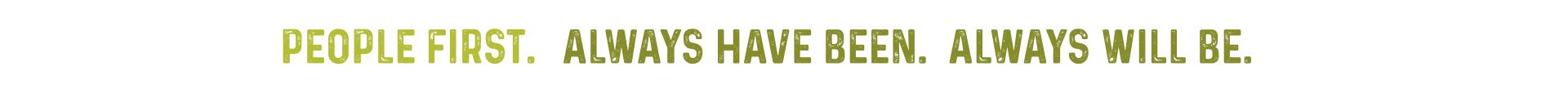 Our people make the difference at One Harvest - People First. Always Have Been. Always Will Be.