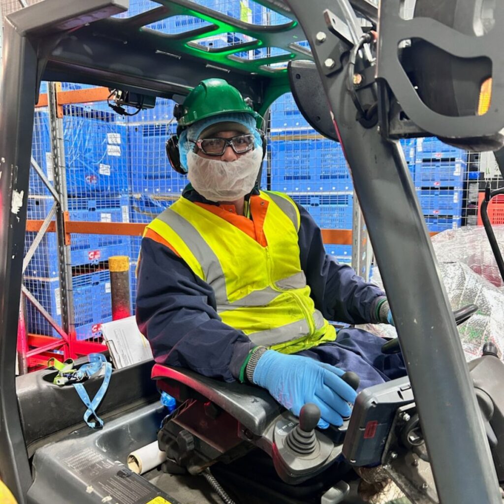 One Harvest warehouse loading trucks to feed Australian families fresh every day.